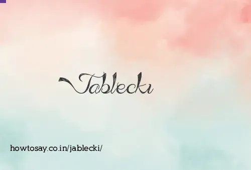 Jablecki