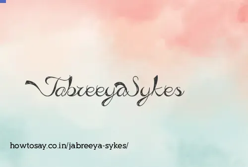 Jabreeya Sykes