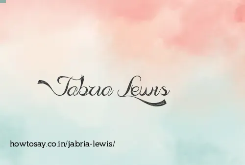 Jabria Lewis