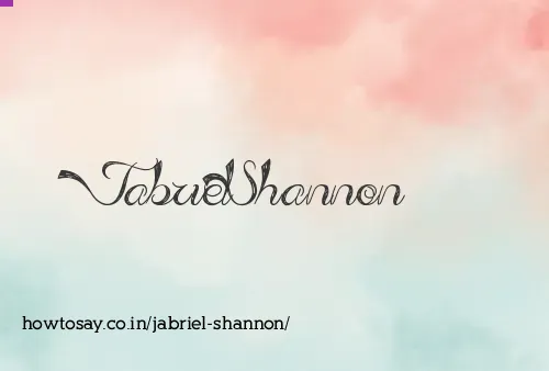 Jabriel Shannon