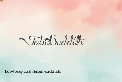 Jabul Sudduth
