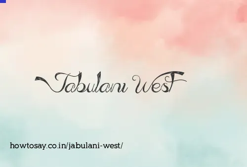 Jabulani West