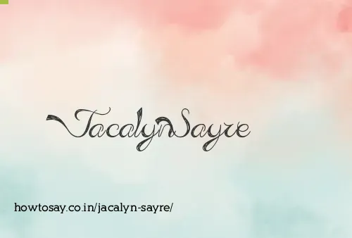 Jacalyn Sayre