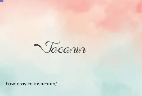 Jacanin