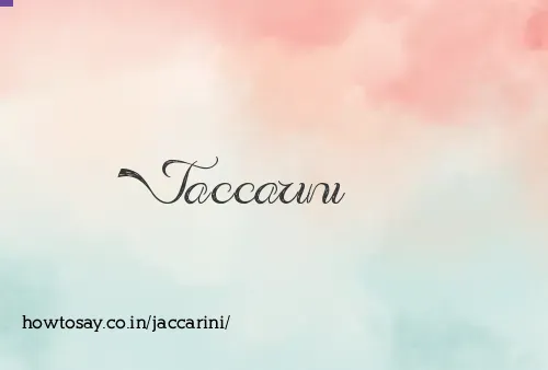 Jaccarini