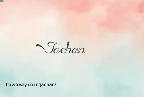 Jachan