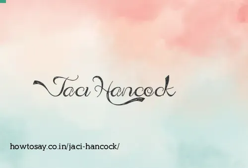 Jaci Hancock