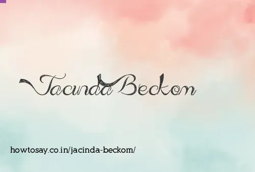 Jacinda Beckom
