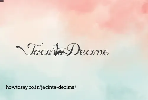 Jacinta Decime