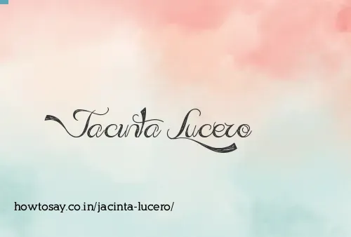 Jacinta Lucero