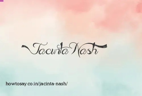Jacinta Nash