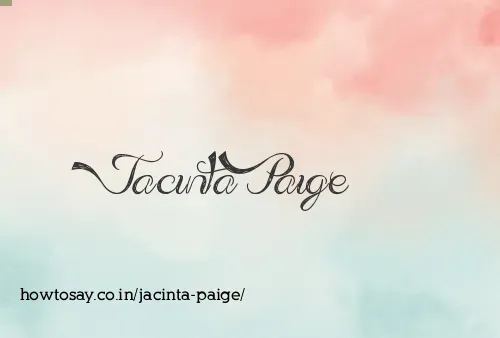 Jacinta Paige