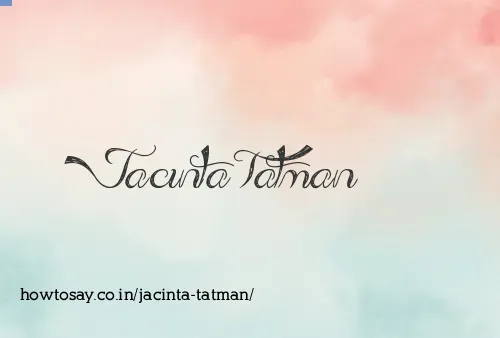Jacinta Tatman