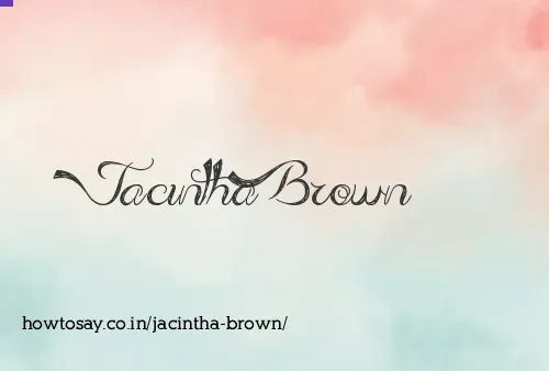 Jacintha Brown