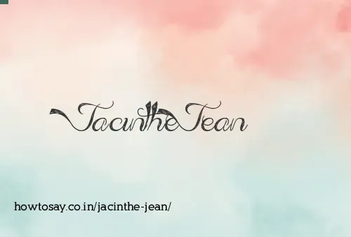 Jacinthe Jean