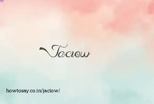 Jaciow
