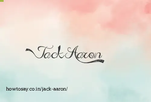 Jack Aaron