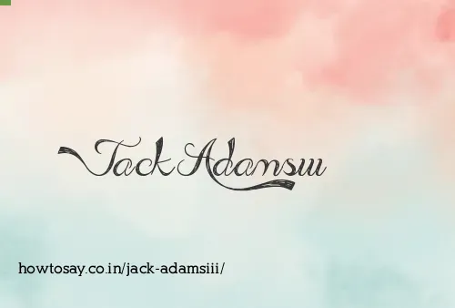 Jack Adamsiii
