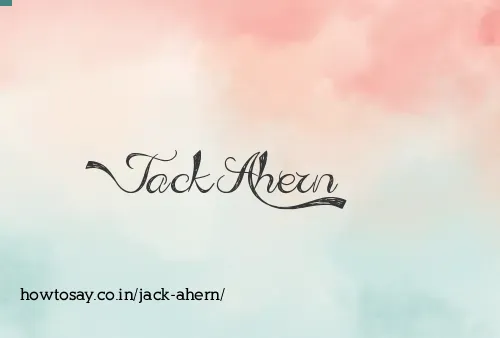 Jack Ahern