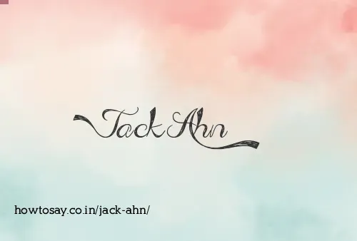 Jack Ahn