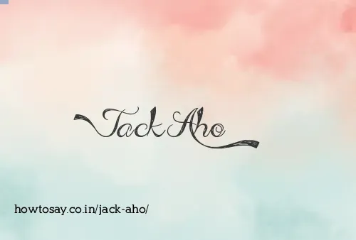Jack Aho