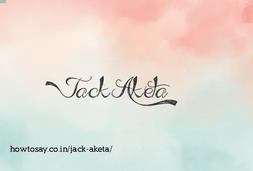 Jack Aketa