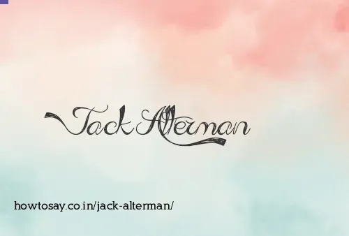Jack Alterman