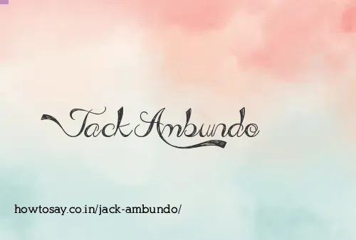 Jack Ambundo
