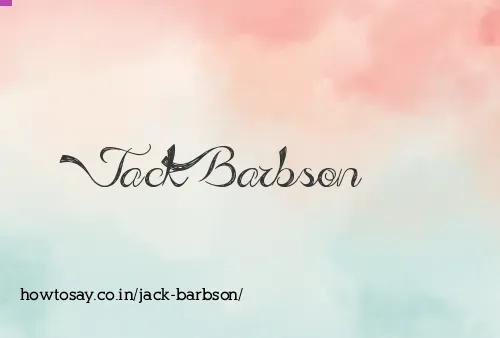 Jack Barbson