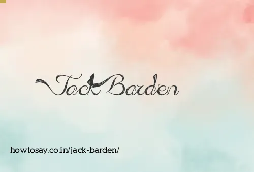 Jack Barden