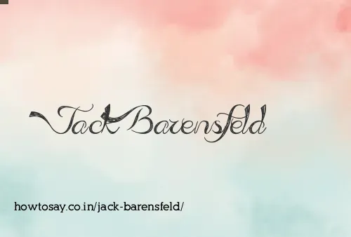 Jack Barensfeld