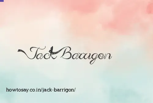 Jack Barrigon