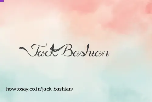 Jack Bashian