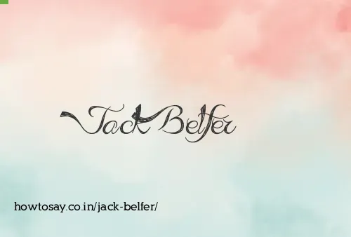 Jack Belfer