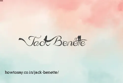 Jack Benette