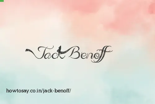 Jack Benoff