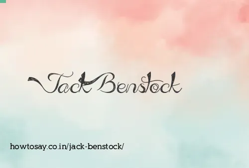 Jack Benstock