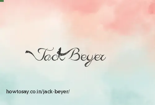 Jack Beyer