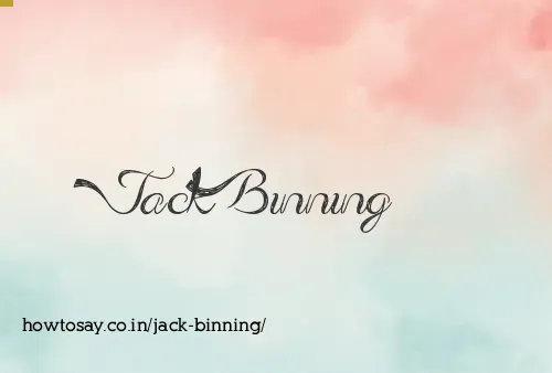 Jack Binning