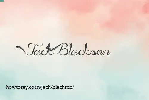 Jack Blackson