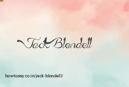 Jack Blondell