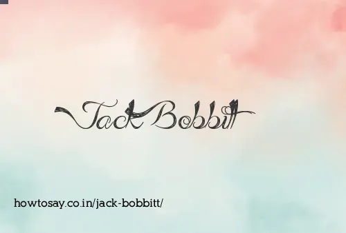 Jack Bobbitt