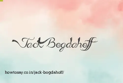 Jack Bogdahoff