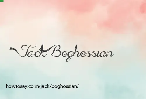 Jack Boghossian