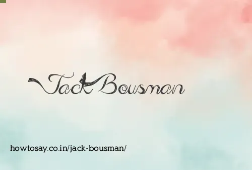 Jack Bousman