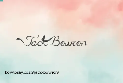 Jack Bowron
