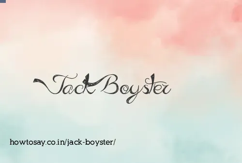 Jack Boyster