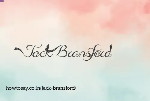 Jack Bransford