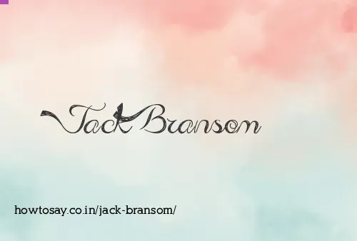 Jack Bransom