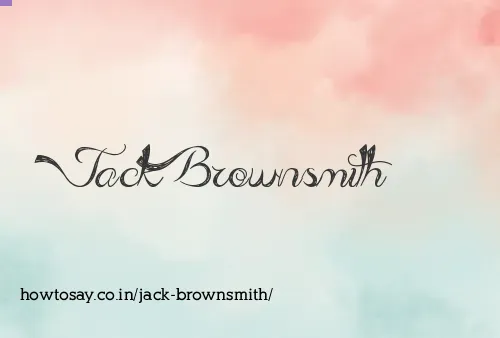 Jack Brownsmith